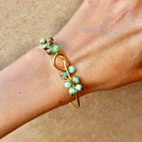 Sea Green Blossom Bangle