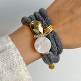 Gold & Denim Wrap-over