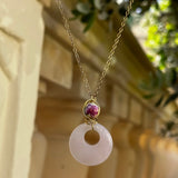 Floral Rose Quartz Necklace