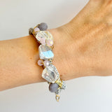 Grey Crystal Toned Bracelet