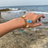 Sea life charm bracelet