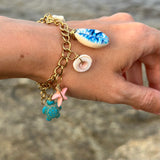 Sea life charm bracelet