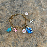 Sea life charm bracelet