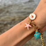 Sea life charm bracelet